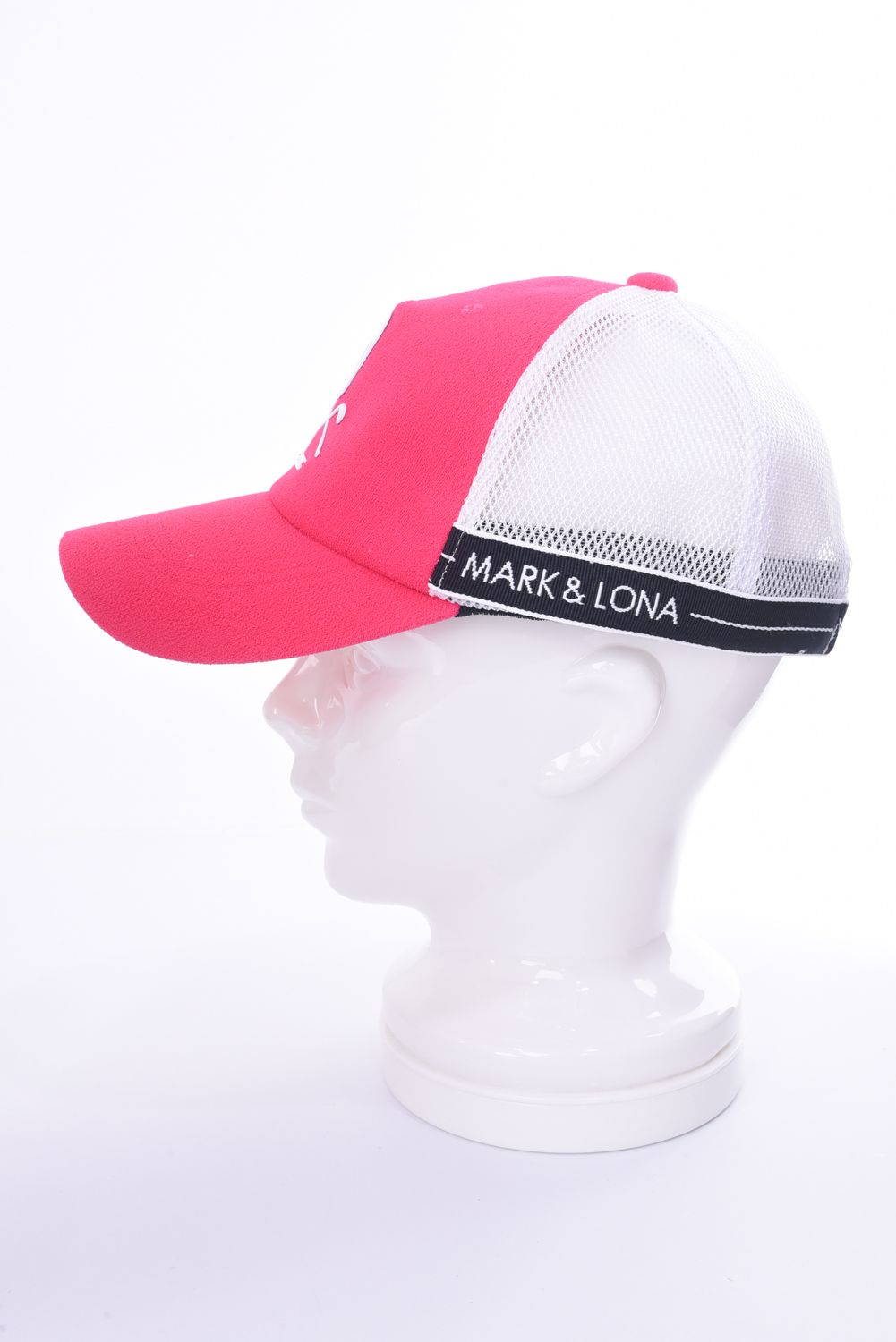 MARK&LONA - IRON SKULL TRUCKER CAP / ミニパイル生地 アイアンスカル メッシュキャップ (ピンク) |  GOSSIP GOLF