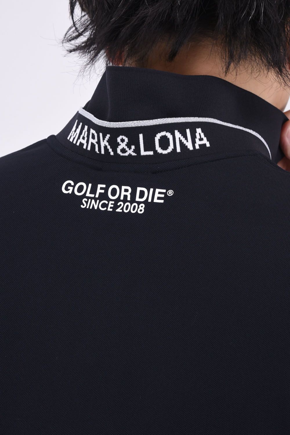 MARK&LONA - ACE POLO / ワンポイント ポロシャツ (ブラック