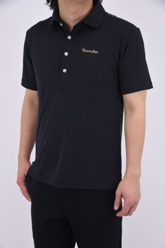 【25SS】 MENS GM BACK POLO SHIRT / GMプリント ポロシャツ (ブラック)*