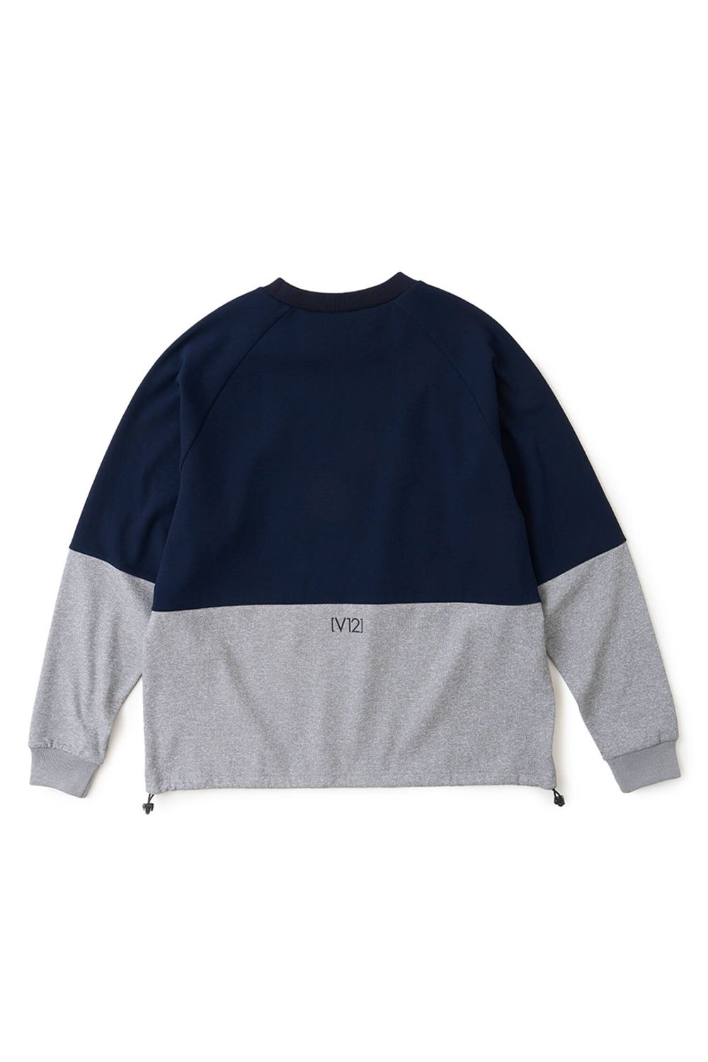 【26AW】 REVERSE CREW / バイカラー 反転ロゴ スウェット (ネイビー)