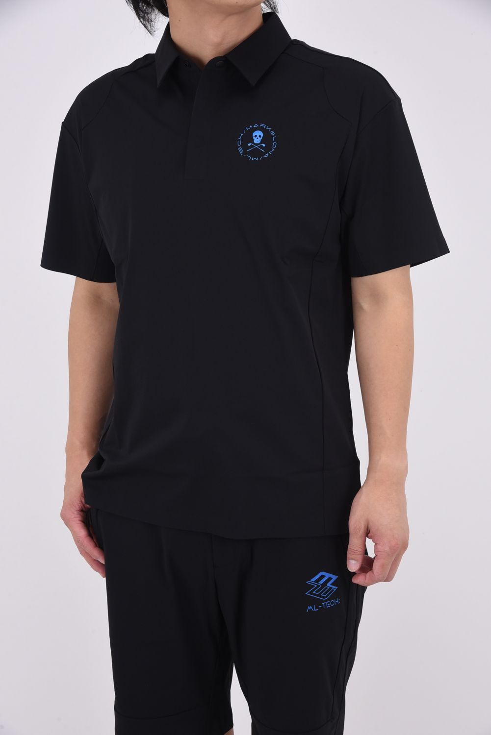 MARK & LONA ゴルフシャツメンズ スカルデザインシャツ XLサイズ MARK & LONA GOLFゴルフメンズ スカルデザインシャツ XL（MARK