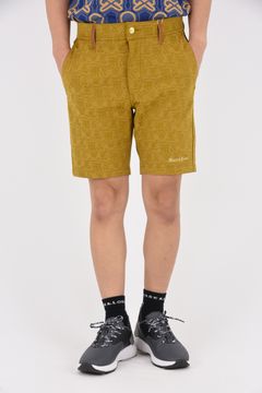 【2024AW 木村拓哉さん着用 VOL.1】 ESSENCE SHORTS / 総柄 ジャカード ショートパンツ (ブラウン)