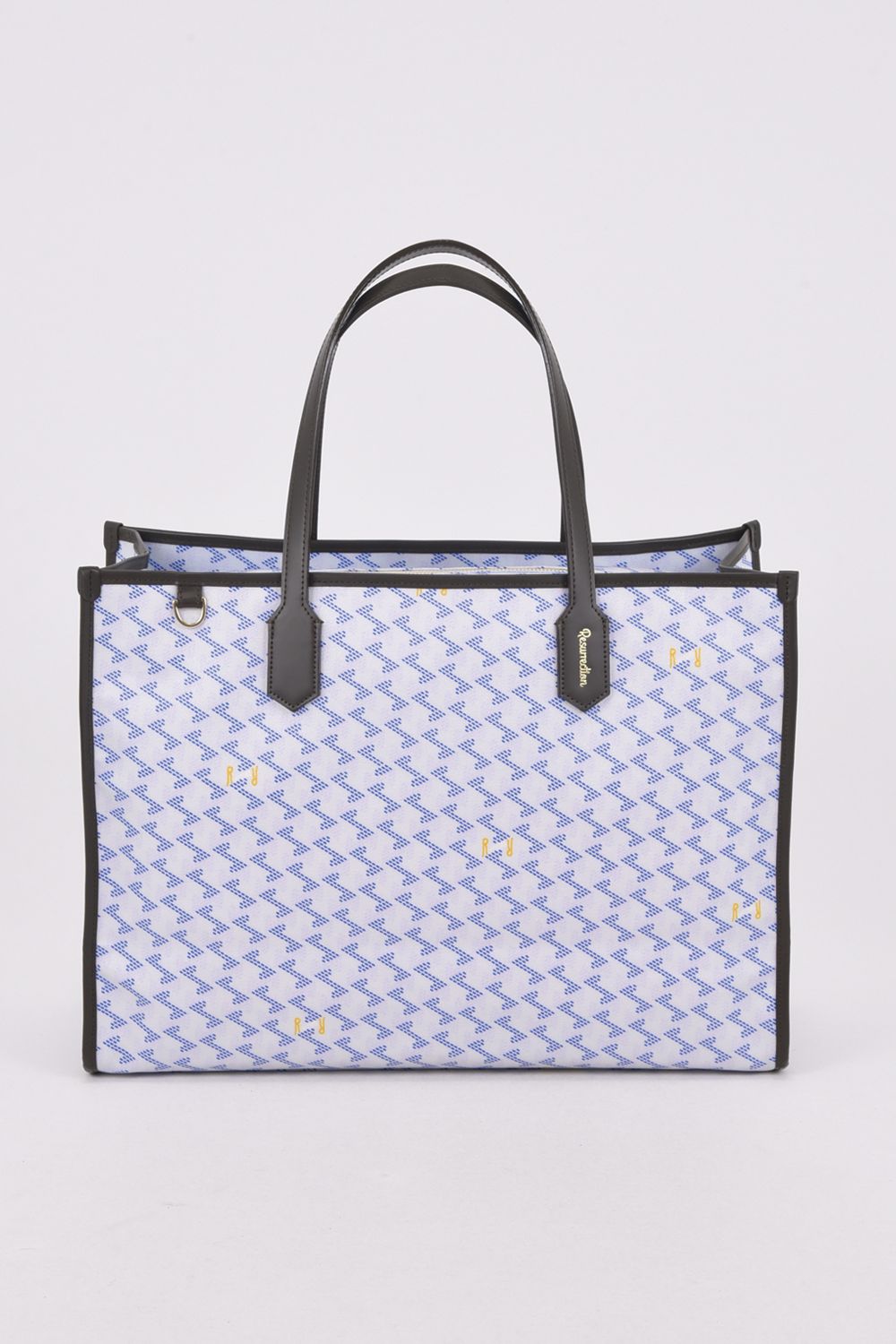 【26SS】  LANIUS SQUARE BIG (ラニウス スクエア ビッグ) / ブランドオリジナルテキスタイル ボストンバッグ （アクア）*