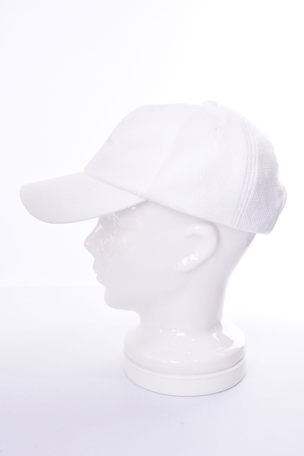 GM JACQUARD CAP / ブランドオリジナルテキスタイル ジャガード キャップ (ホワイト)