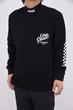 【25AW】 VALLEY Cotton Mock Long Sleeve / バックプリント ロングスリーブ モックネック (ブラック)