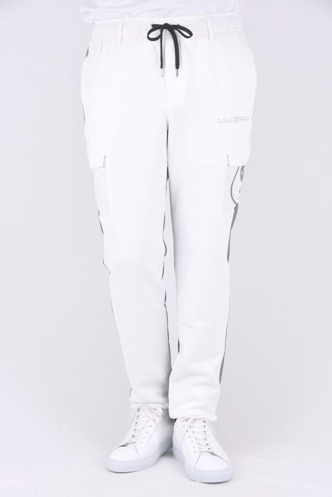 【2024SS 木村拓哉さん着用 VOL.2】 FLOW MLT POCKET PANTS / ML-TECHシリーズ リラックスフィットシルエット バイカラーイージーパンツ (ホワイト)