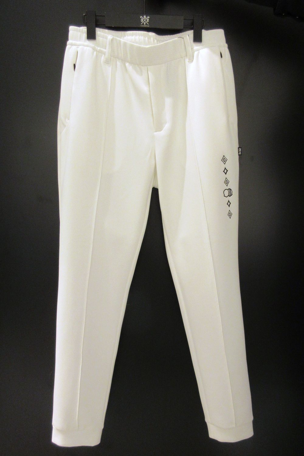 【26AW】 DOUBLE MESH KNIT LONG PANTS / メッシュ ロングパンツ (ホワイト) (10月上旬入荷予定）