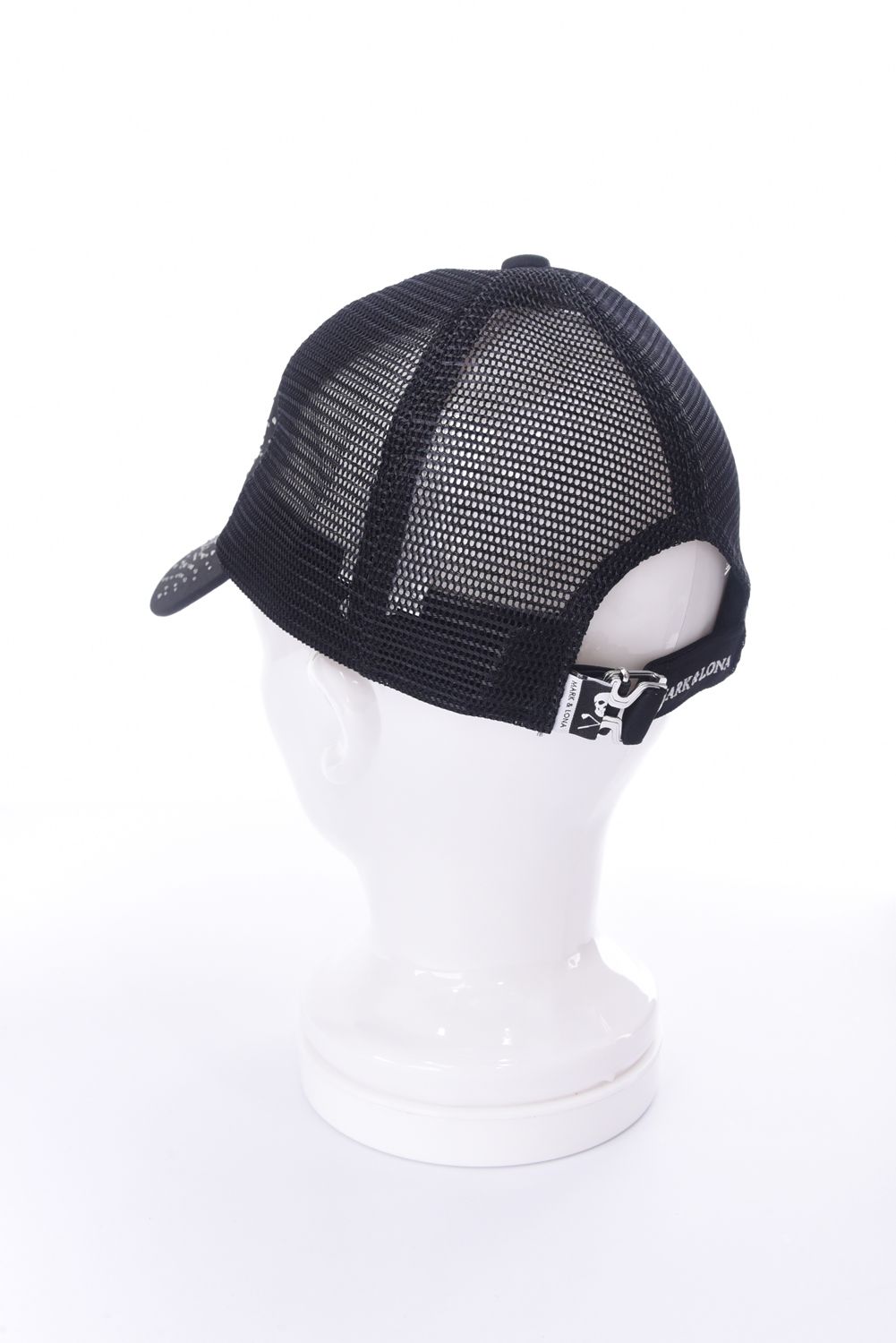 【26SS】 RADIANT MESH CAP / ラインストーンスカルロゴ メッシュキャップ (ブラック)