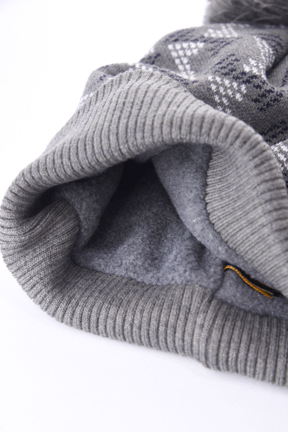 GM BONBON KNIT CAP / GM ボンボン ニットキャップ (グレー)
