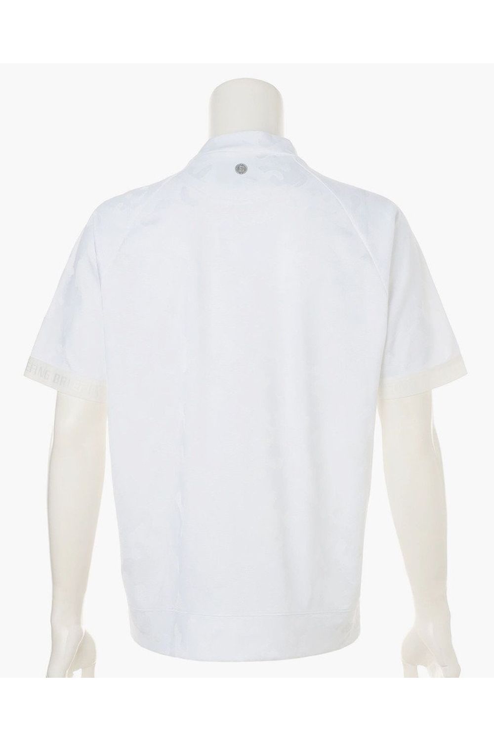 【26SS】 MEN’S CAMO JQ HIGHNECK / カモフラージュジャカード リラックスフィット モックネックTシャツ (ホワイト)