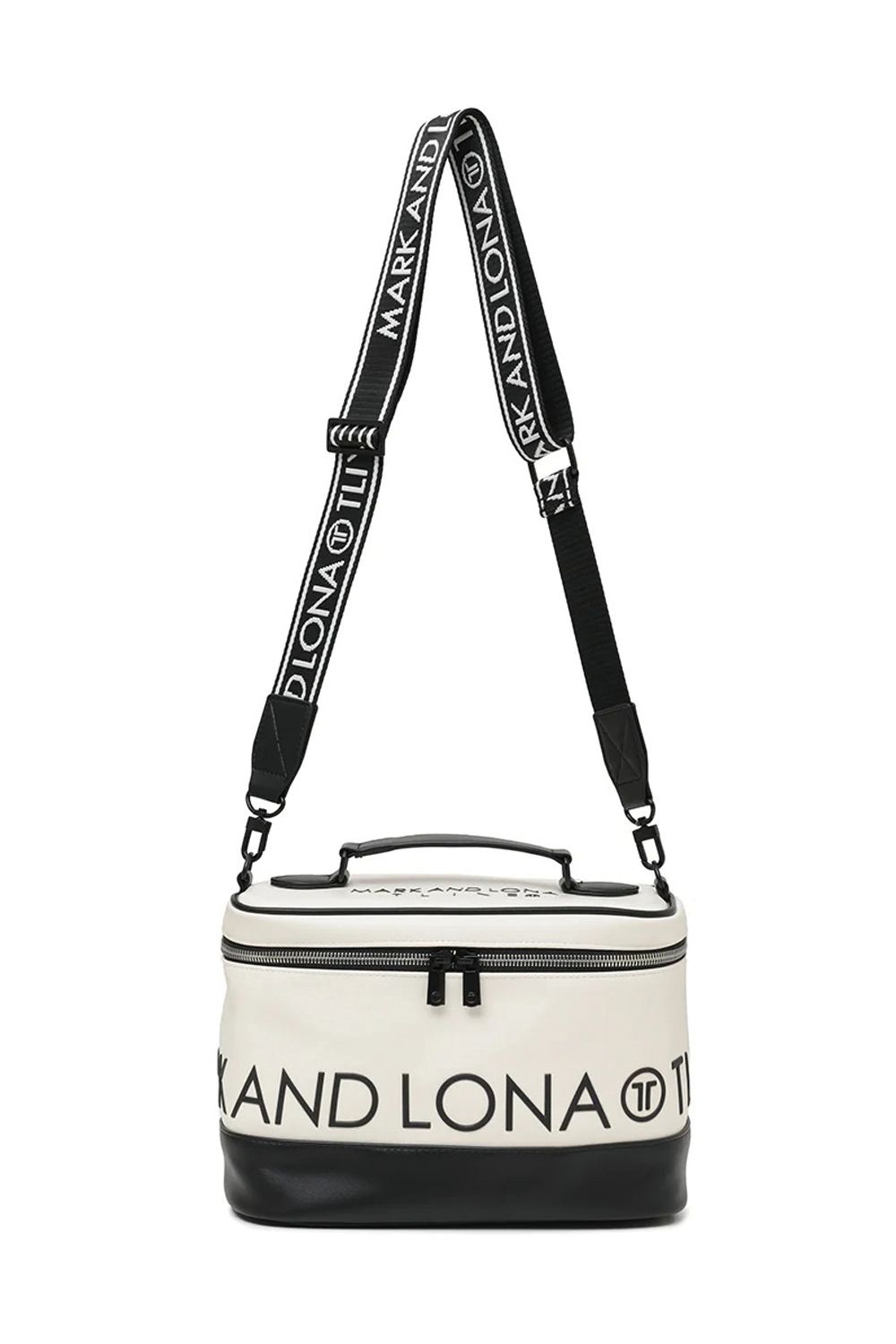 【26SS】【T-LINE】 VELOCITY VANITY BAG / モノトーン シンセティックレザー バニティバッグ (ホワイト)