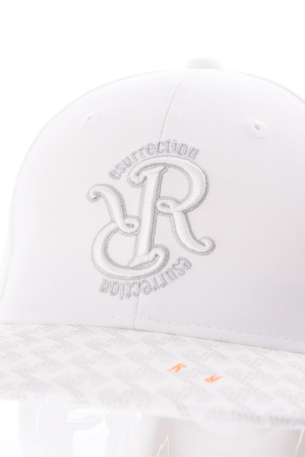 【26AW】 GM BRIM CAP LANATEC / RRロゴ刺繍 オリジナルテキスタイルブリム フラットキャップ (モノホワイト)