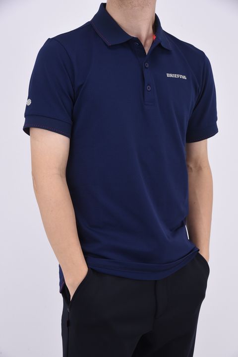 MENS BASIC POLO / ロゴ ベーシックポロシャツ ネイビー
