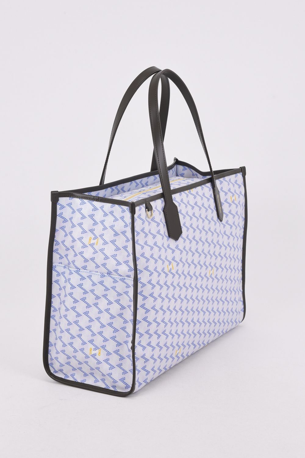 【26SS】  LANIUS SQUARE BIG (ラニウス スクエア ビッグ) / ブランドオリジナルテキスタイル ボストンバッグ （アクア）*