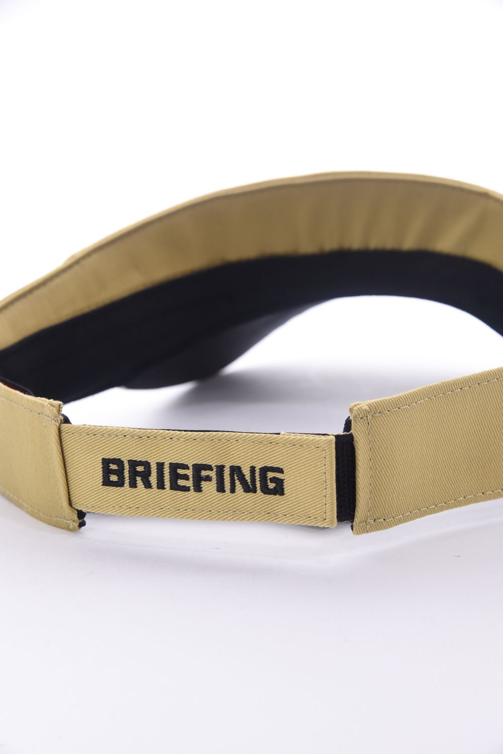 【26SS】 MEN'S COLLEGE LOGO VISOR / カレッジ風ロゴ バイカラー サンバイザー (ベージュ)