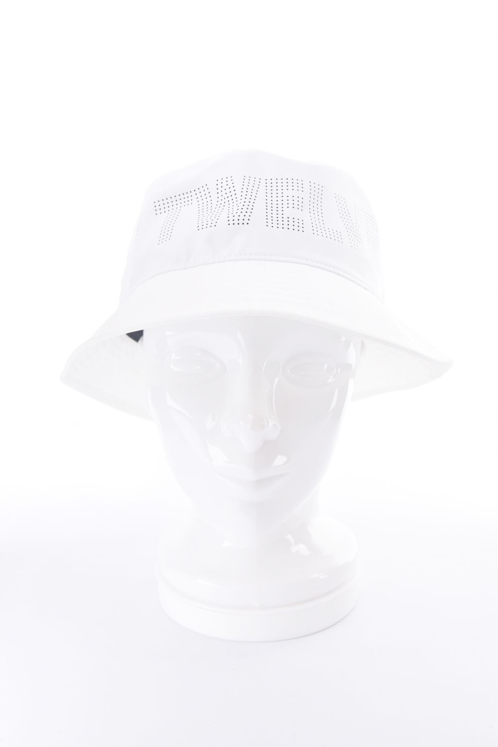 【26SS】 PERFORATE HAT / パンチングロゴ バケットハット (ホワイト)