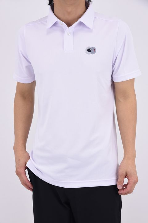 【26SS】 WAVE JQ BACK PRINT POLO / ウェーブ ジャカード バックプリント ポロシャツ (ホワイト)