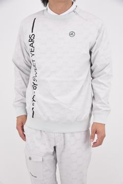 【25AW】 FLOCKY WOVEN PULLOVER / フロッキーウーブン プルオーバー (ライトグレー)