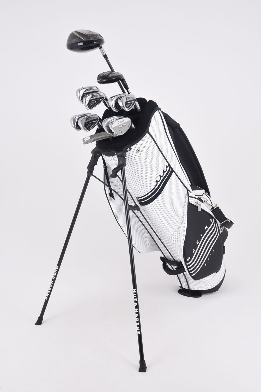 【銀行振込・代金引換不可】【返品・交換不可】 CADDY BAG / CONTINUA バイカラー キャディバッグ (ホワイト)