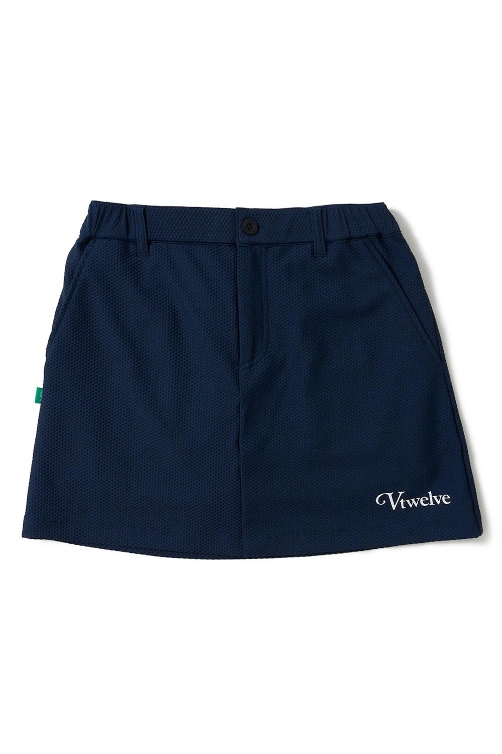 【26SS】【レディース】 AIRY AWA SKIRT / ワッフル生地 ブランドロゴ スカート (インナーパンツ一体型) (ネイビー)