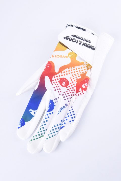 【2024SS 木村拓哉さん着用 VOL.3】 VECTOR GLOVE / ドットカモフラ柄 グラフィックプリント グローブ (ホワイト)