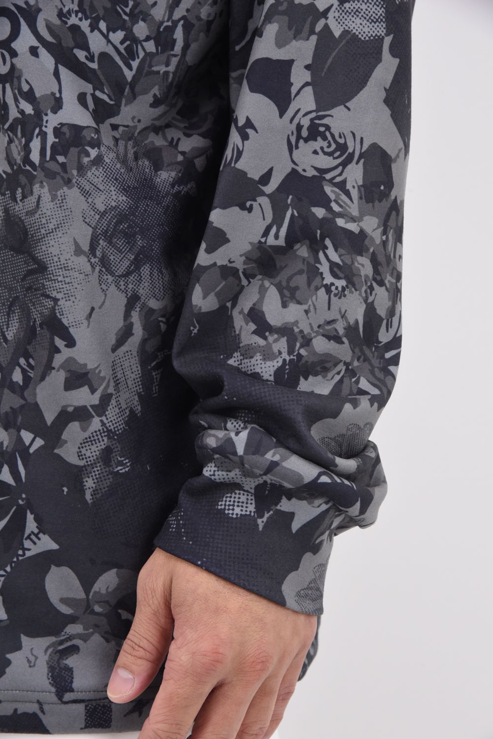 【期間限定ポイント10倍】【25AW】 FLOWER CAMO L/S HIGHNECK / フラワーカモ ロングスリーブ ハイネックTシャツ (グレー)
