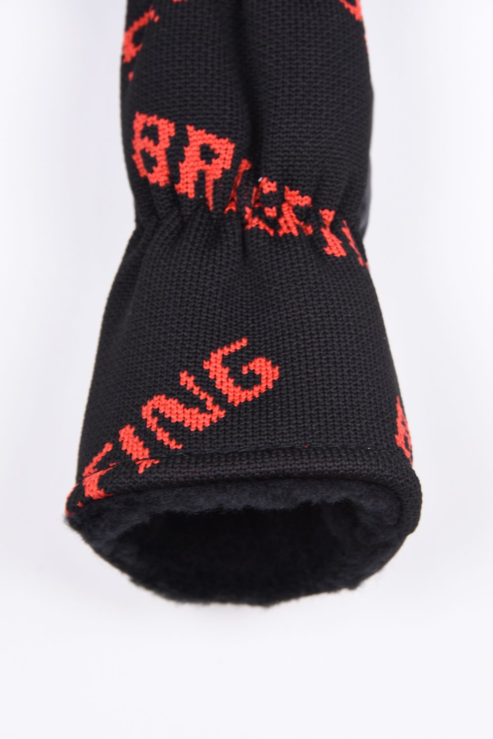 【26SS】 LOGO KNIT UTILITY COVER / 異素材ハイブリッド ユーティリティカバー (ブラック)