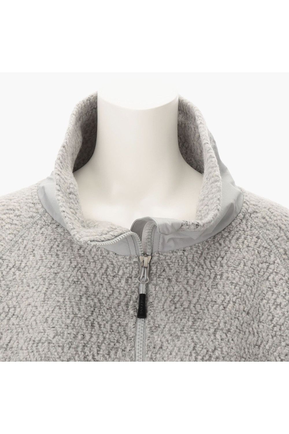 【25AW】【レディース】 WOMEN’S WOOL BOA HALFZIP TOP / ウールボアフリース ハイネック ハーフジップフーディー (ライトグレー)