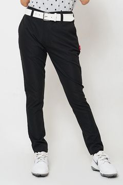 【期間限定ポイント10倍】【レディース】 USUAL PANTS / ロゴワッペン ベーシック ロングパンツ (ブラック)
