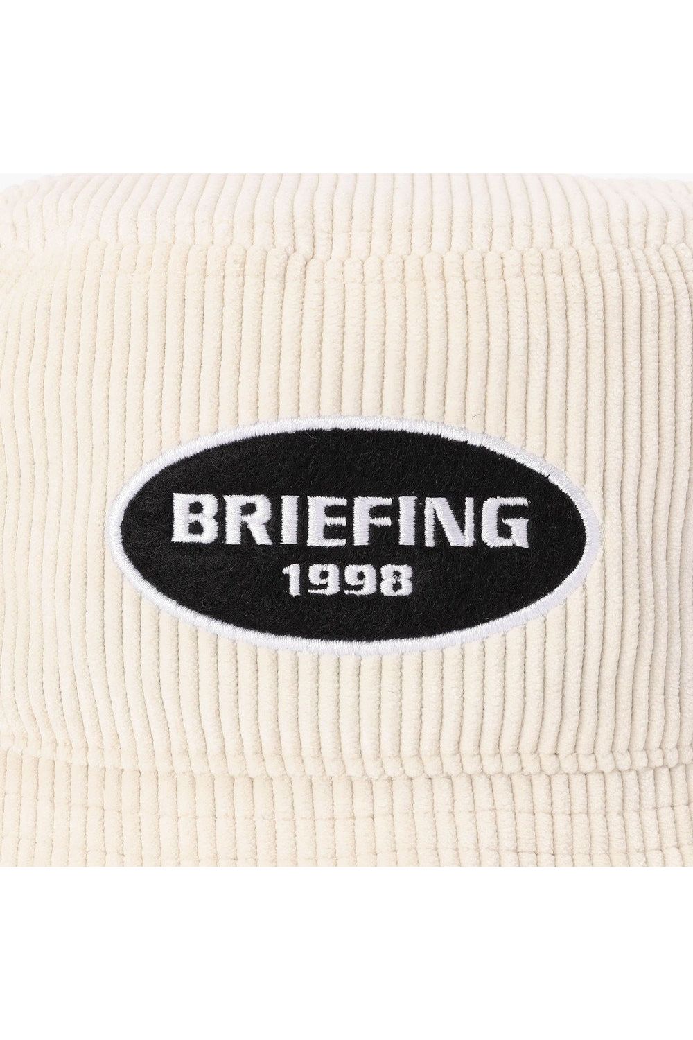 【26AW】 MEN’S CORDUROY OVAL HAT / コーデュロイ生地 オーバルロゴワッペン ハット (ホワイト)
