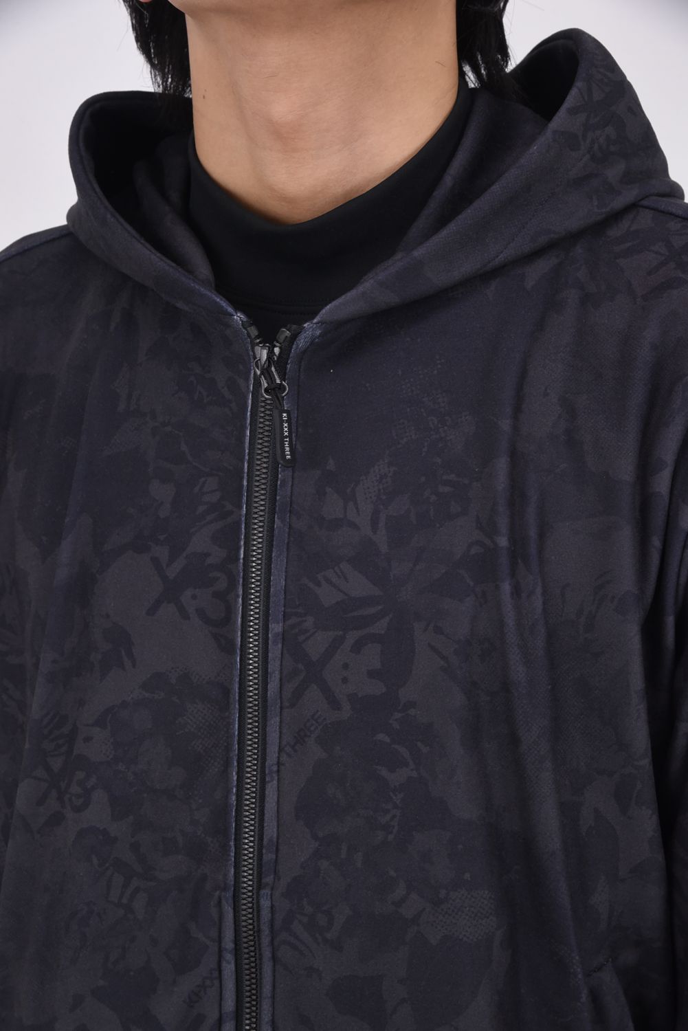【期間限定ポイント10倍】【25AW】 FLOWER CAMO FULL ZIP HOODIE / フラワーカモ フルジップパーカー (ブラック)