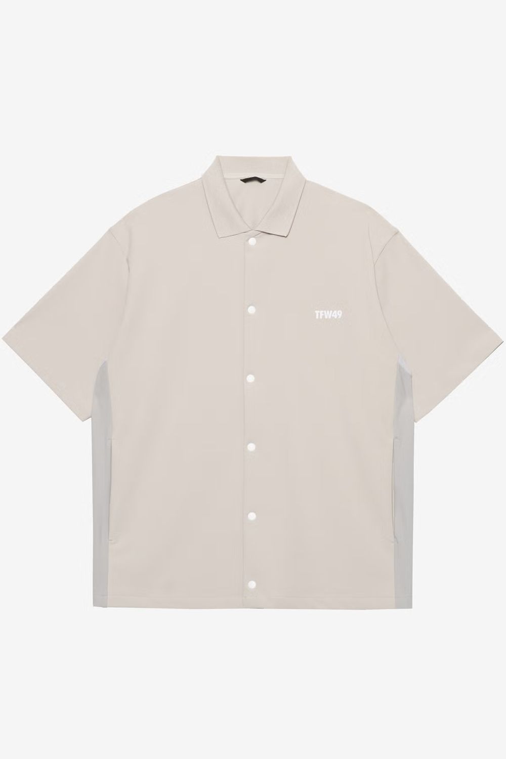 【26SS】 LUXURY SPORTY SHIRT / ドライタッチ サイドパネル スポーティシャツ (ライトベージュ)