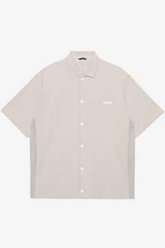 【26SS】 LUXURY SPORTY SHIRT / ドライタッチ サイドパネル スポーティシャツ (ライトベージュ)