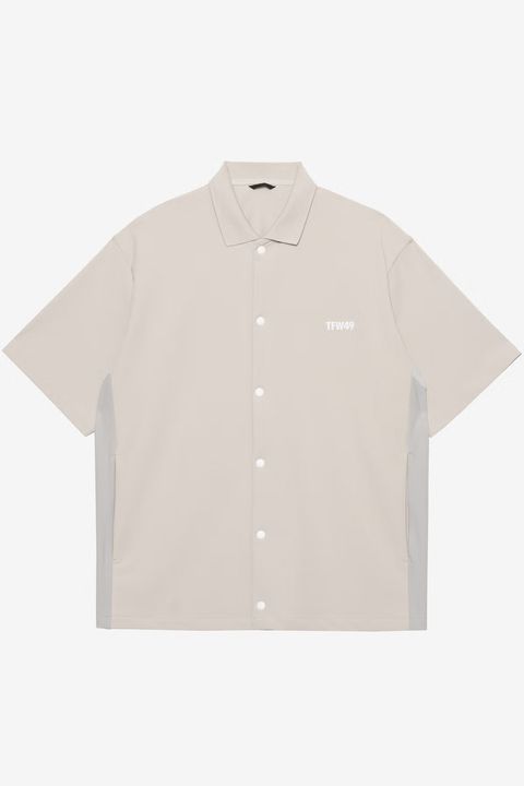 【26SS】 LUXURY SPORTY SHIRT / ドライタッチ サイドパネル スポーティシャツ (ライトベージュ)