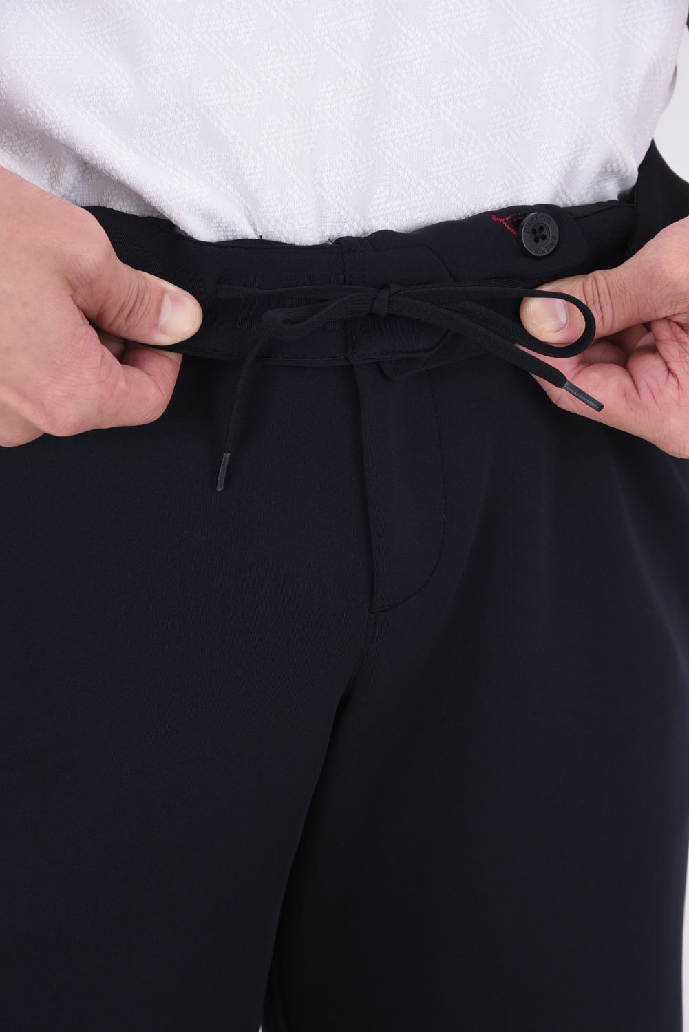 【26SS】 MEN'S 3D LOGO JOGGER PANTS / 3Dエンボスロゴ ストレッチジャージ ジョガーパンツ (ブラック)