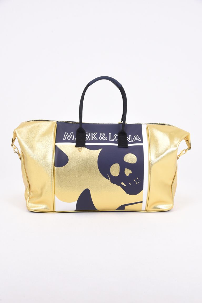 MARK&LONA - CRAY METALLIC BOSTON BAG / シンセティックレザー 