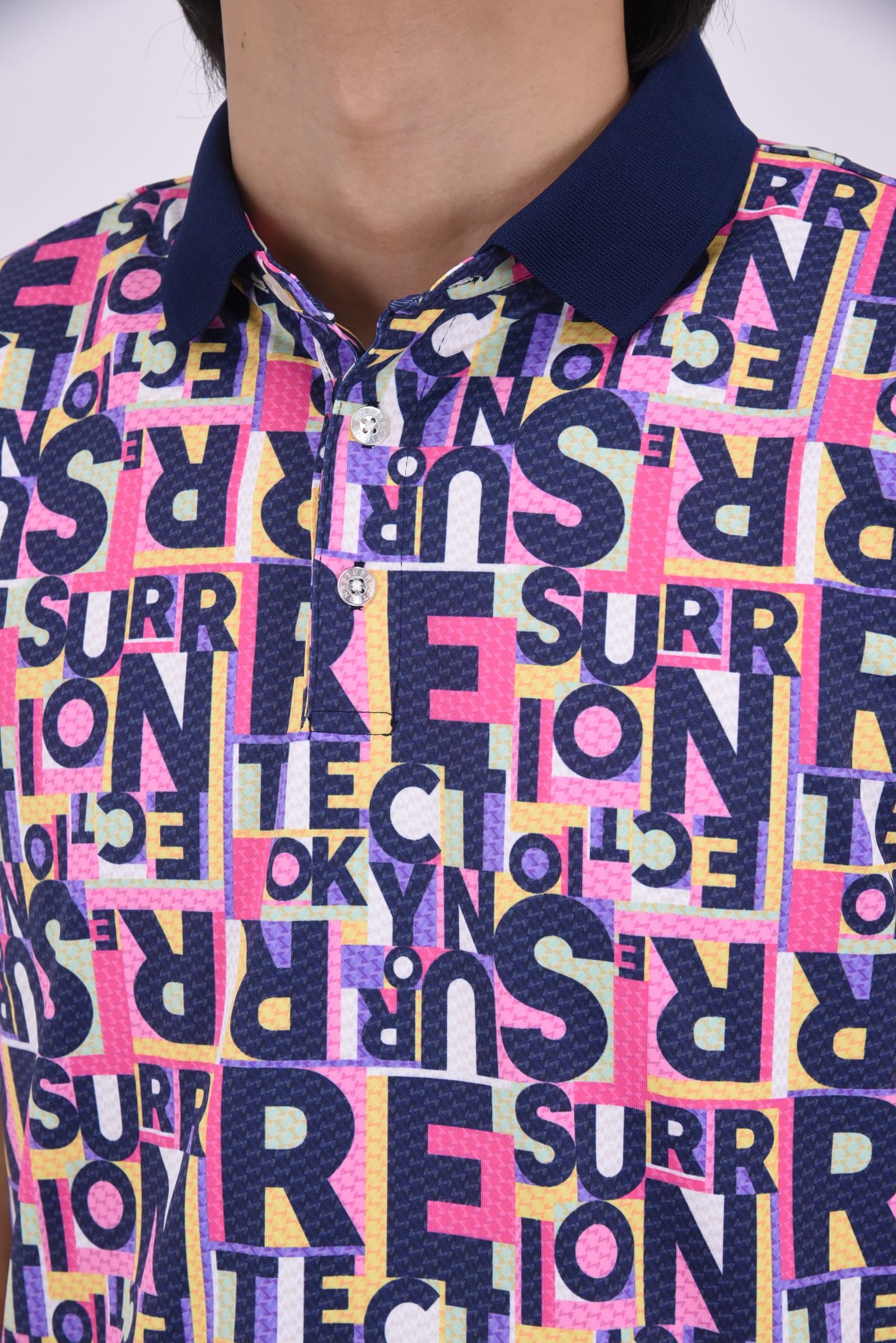 【26SS】 JUNCTION POLO / 総柄プリント ポロシャツ (トワイライトジャンクション)*