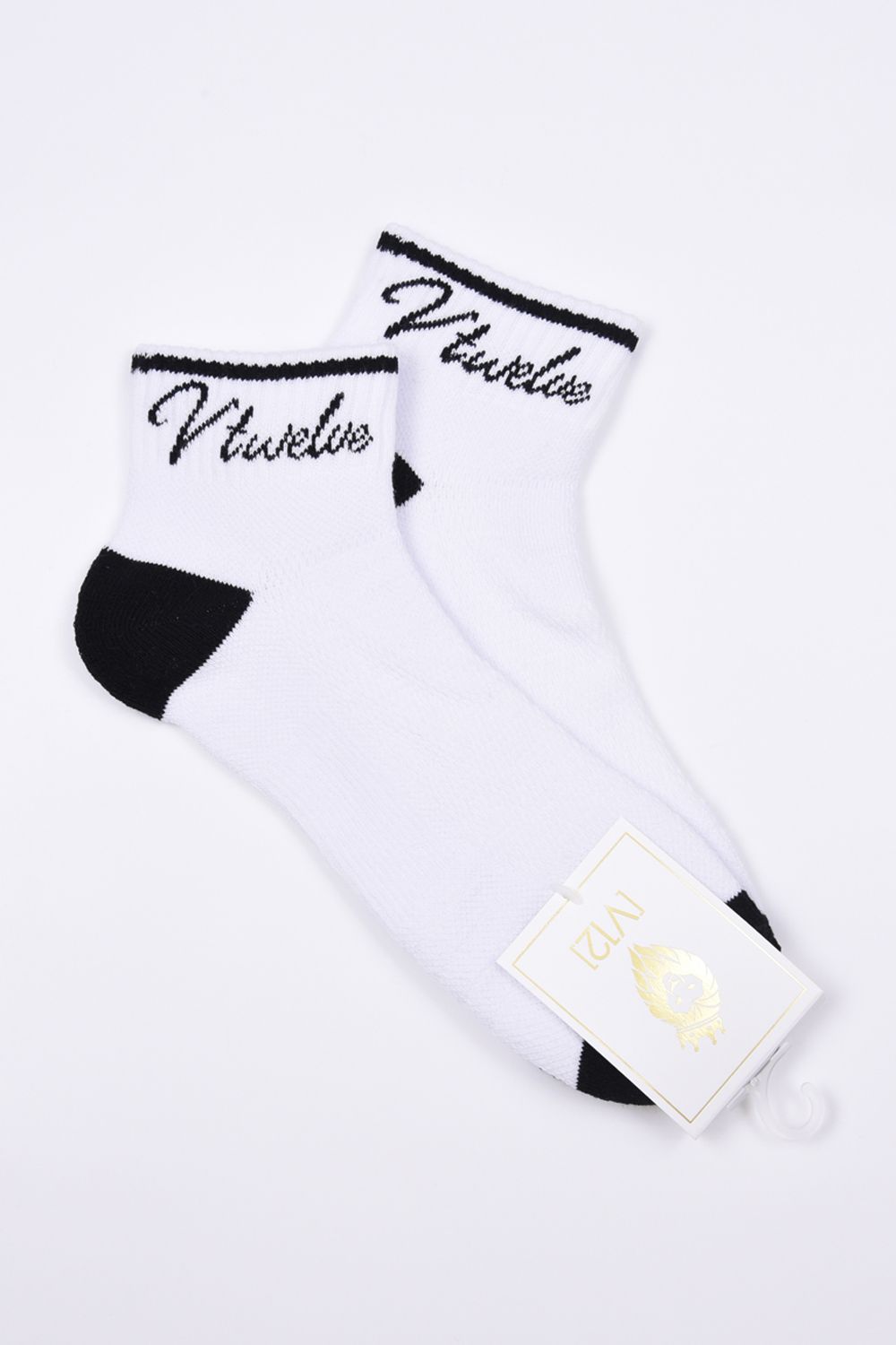 【26AW】 HICKY SOCKS / 筆記体ロゴ ミドルソックス (ホワイト)