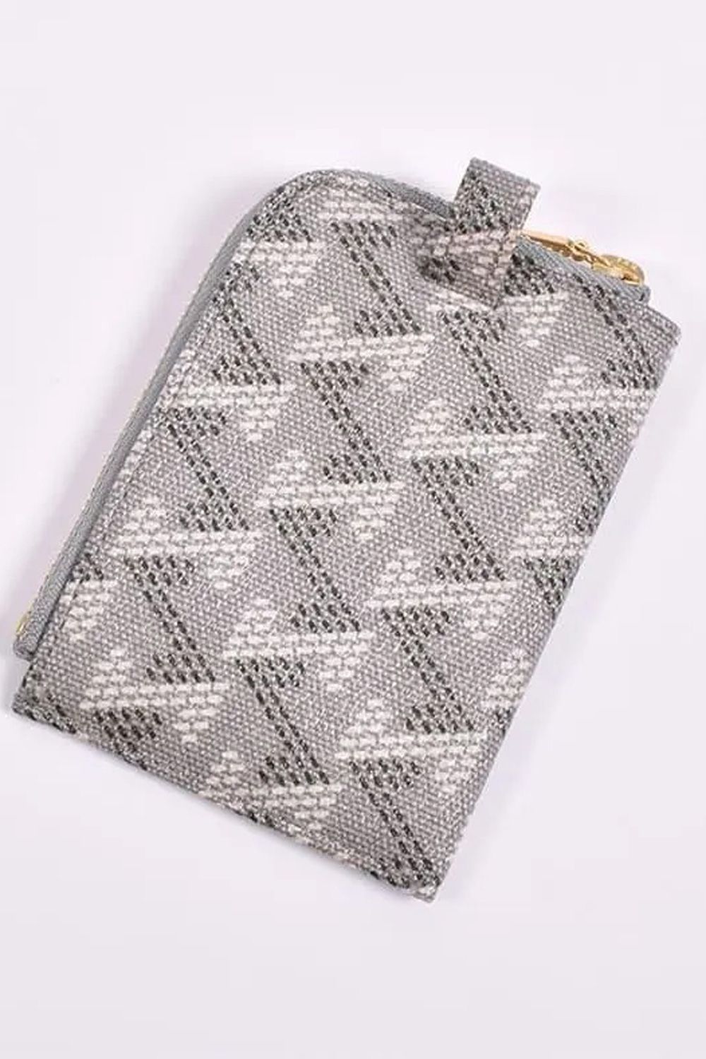 【プレゼント好適品】 Canary No.2 (カナリー) / ブランドオリジナルテキスタイル マルチケース (シルバーグレー/ホワイト)*