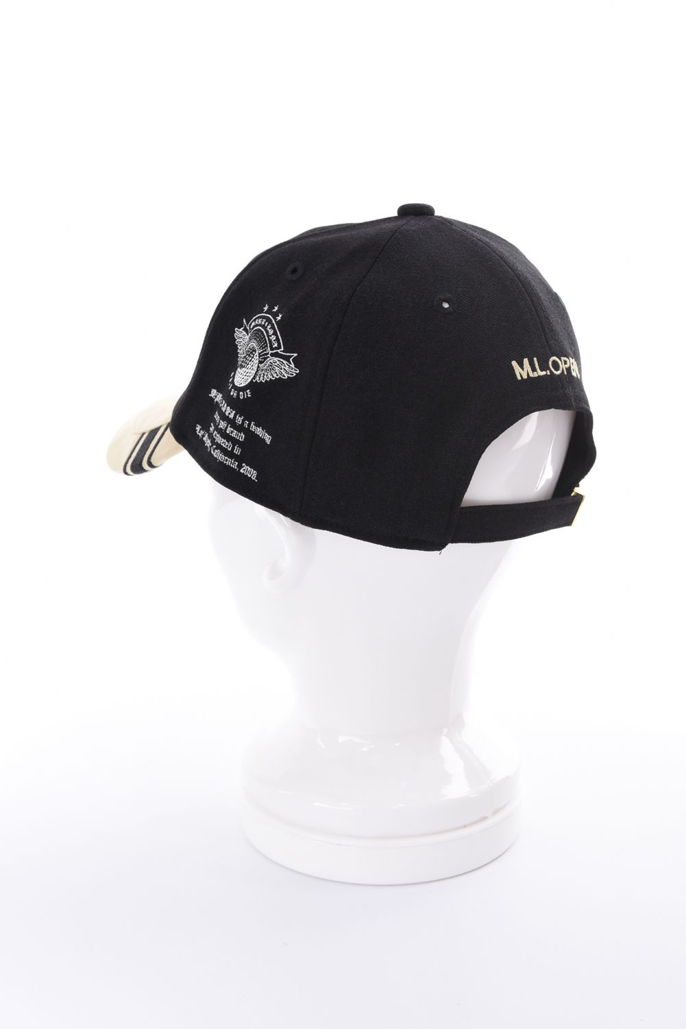 【26AW】 TRIUMPH SUEDE COMBO CAP / チャンピオンシップエンブレム バイカラー異素材 キャップ (ブラック)