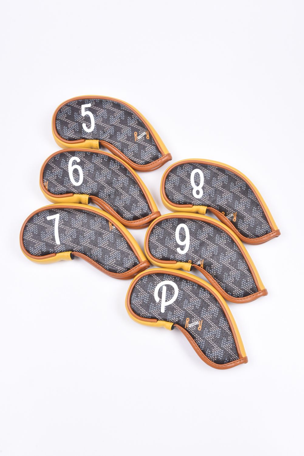 【10周年記念カラー】 6P IRON COVER SET / オリジナルテキスタイル アイアンカバー(6個セット) (クラシックブラック)*