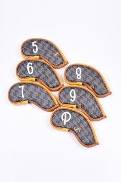 【10周年記念カラー】 6P IRON COVER SET / オリジナルテキスタイル アイアンカバー(6個セット) (クラシックブラック)*