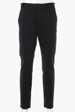 【25AW】 MEN'S 3D LOGO SLIM PANTS / 3Dロゴ ストレッチジャージ スリムロングパンツ (ブラック)