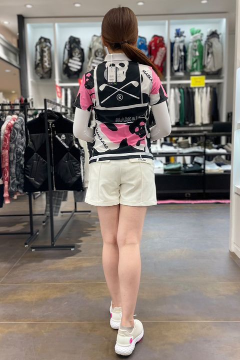 【MARK＆LONA】 アイアンスカルとカモ柄をパネル状にデザインした派手目なポロ！