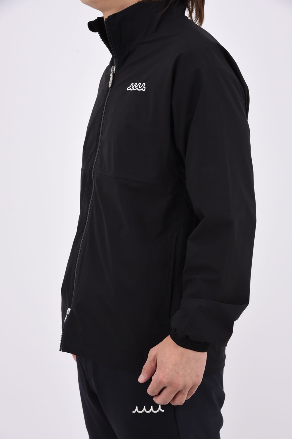 【26AW】 ZIP UP BLOUSON / 撥水ストレッチナイロン ジップアップ ライトブルゾン (ブラック)