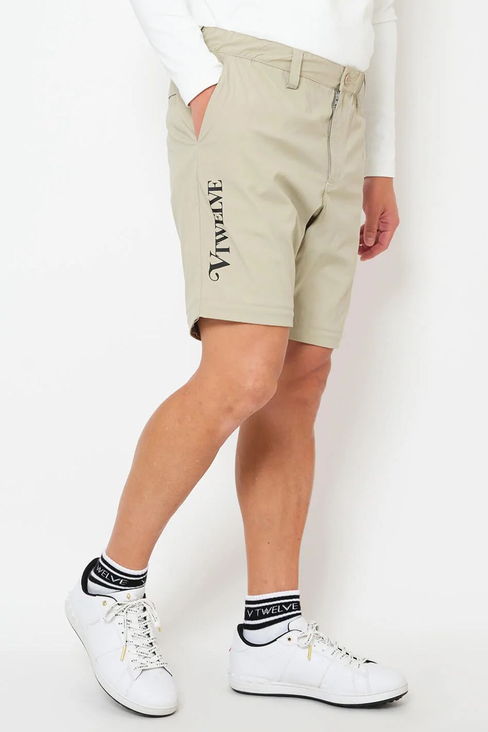 V12 vtwelve ベージュ スリムフィットパンツ V12 - SHOT PANTS | ロングパンツ | ベージュ | レディース