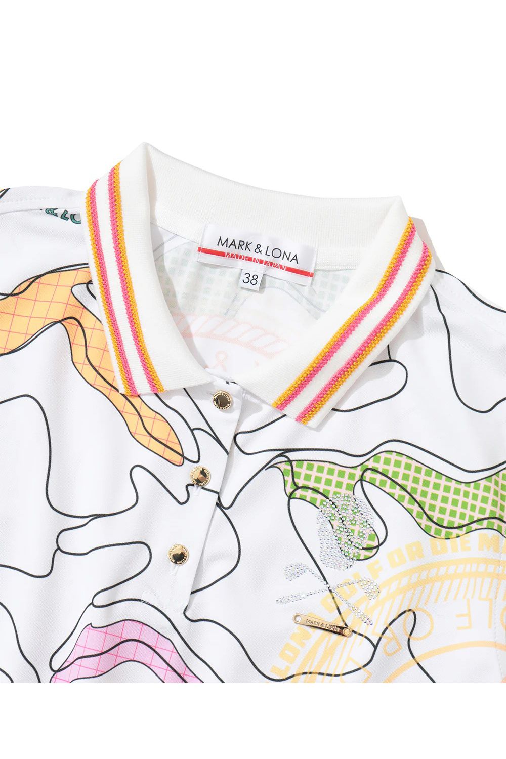 【26SS】【レディース】 AXON CAMO AIRTECH MICRO-PIQUÉ ZIP POLO / マイクロカノコ素材 カモフラージュプリント ポロシャツ (ホワイト)