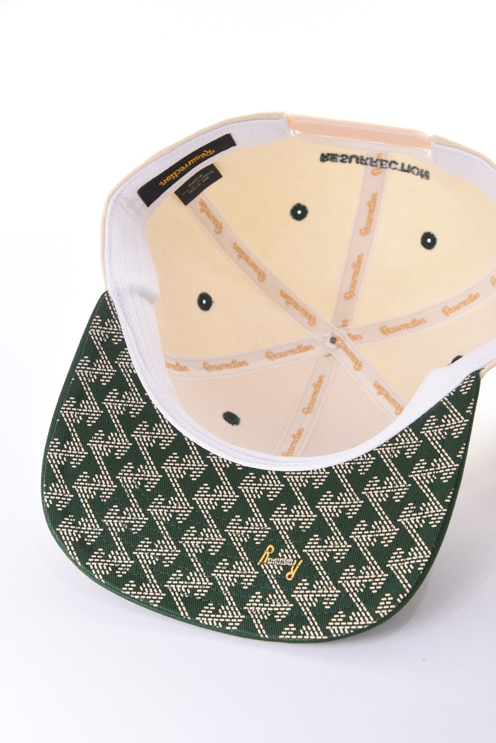 【26SS】  BICOLOR CAP FLAT / バイカラー キャップ フラット (ベージュ/グリーン)