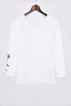【レディース】 WOMNENS UNDER SHIRT / ブランドロゴ Uネック ストレッチ アンダーシャツ (ホワイト)
