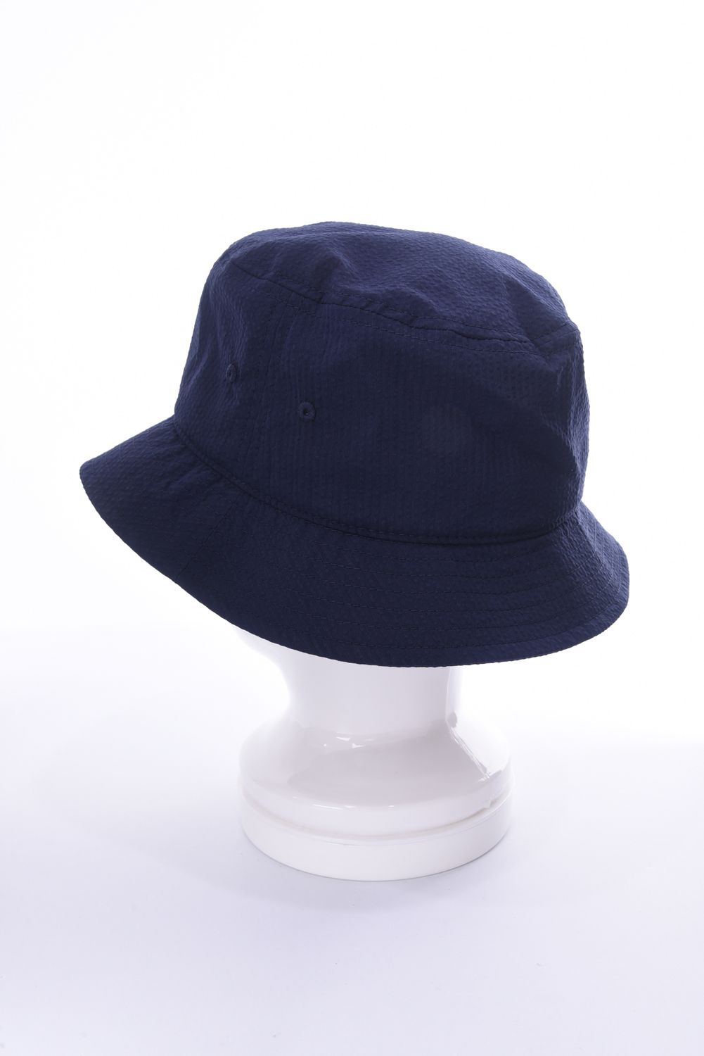 MS SEERSUKER HAT / シアサッカー バケットハット ネイビー